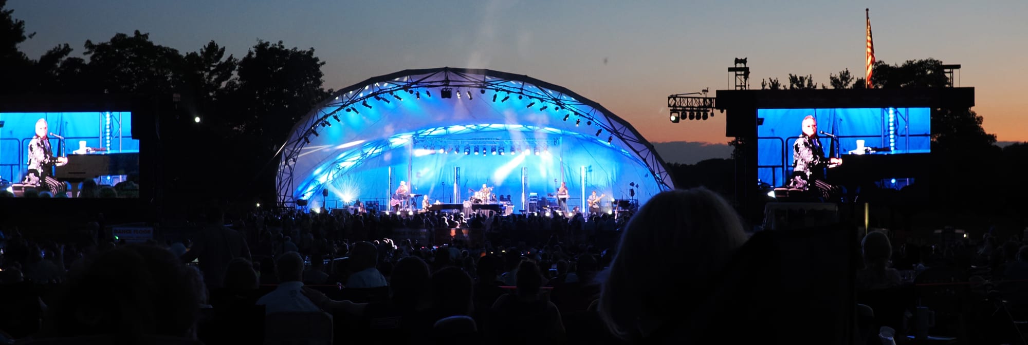outdoor concert venue at sunset Baton Rouge